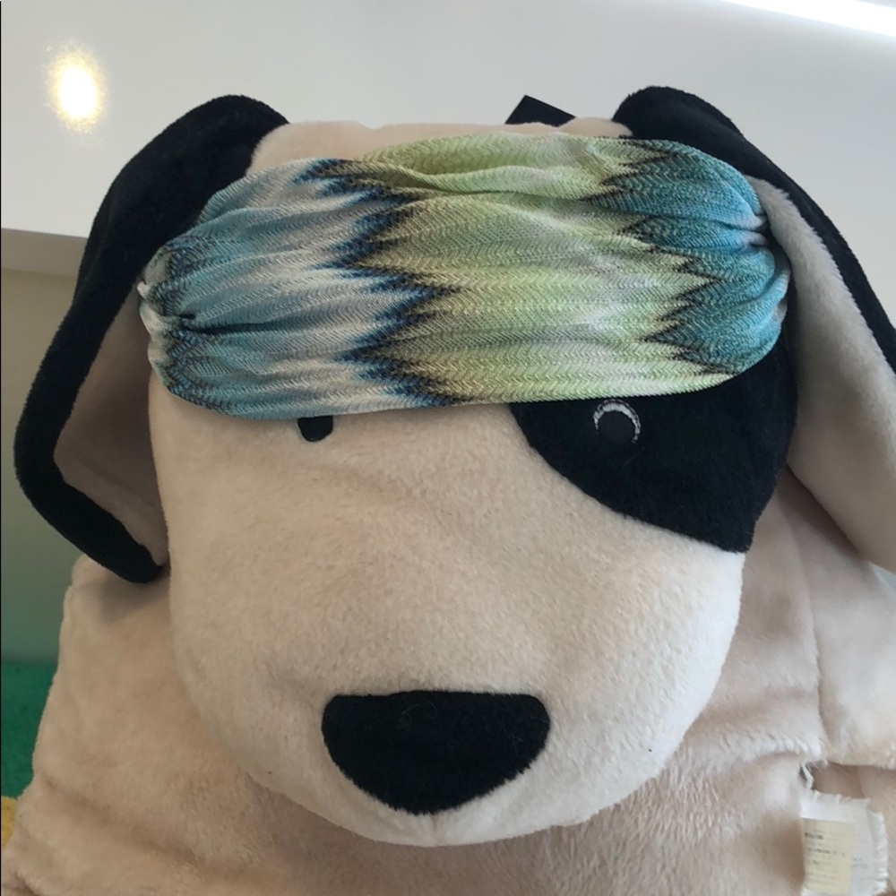 Missoni blue and green headband